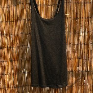 Patagonia dark grey cross back top